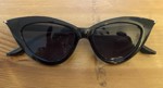  Cateye solbriller, sorte med mørkt glas